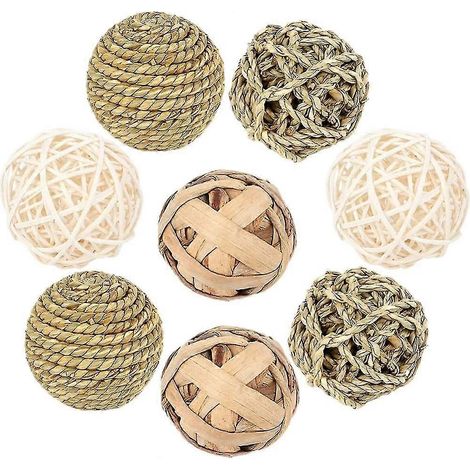8 friandises pour petits animaux, jouet à mâcher pour hamster, jouet à mâcher pour lapin, jouet pour petits animaux, jouet pour animaux (1/5)