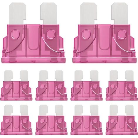 50 Pièces 4A Moyenne Fusible Voiture 4Amp Standard Fusibles Voiture pour Auto Moto Automobile Camion 4Ampère Car Fuse