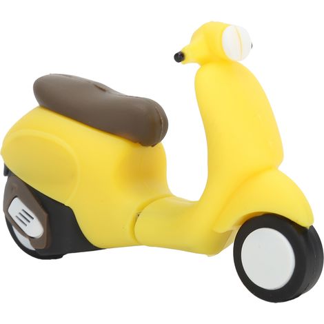 Clé USB 2.0 16Go en forme de voiture électrique cartoon jaune, stick de mémoire, stockage de données, pendrive amusant (1/5)