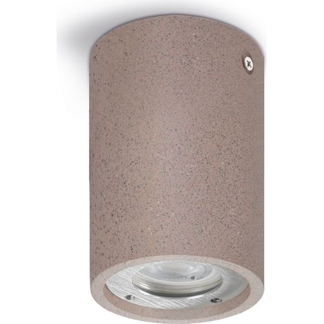 Adosado STONE IP65 GU10 12W Concrete rojo (1/4)