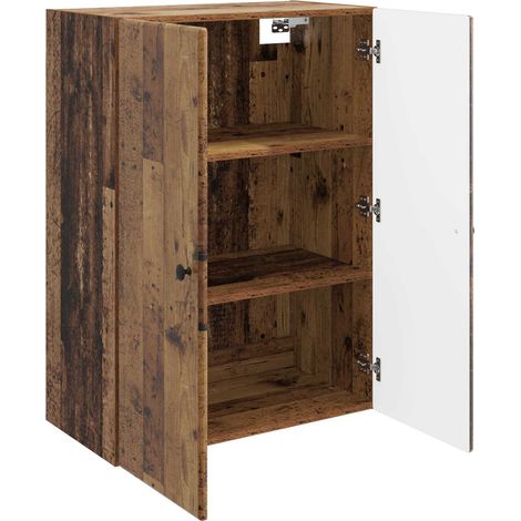 Armadietto a muro Mobiletto a muro Legno antico 66 x 34,5 x 90 cm DAS606931 (1/5)