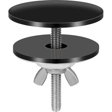 Black Faucet Hole Cover, 5cm Stainless Steel Sink Faucet Hole Cover Waterproof Sink Hole Cover - RAPANDA (1/4)