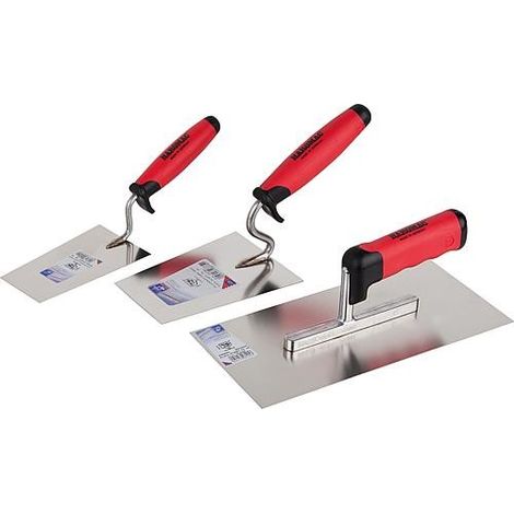set de ustensiles 3 pièces Inox, 2 poignées K, couteau de platrier (1/2)