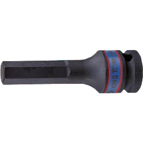 Clé à douille king tony hex 6x80mm acier chrome-molybdène 62.4 Nm (1/2)