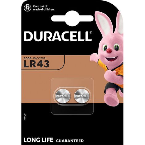 PILA ALC.BOTON LR43 DR BL.2 UN. DURACELL -
