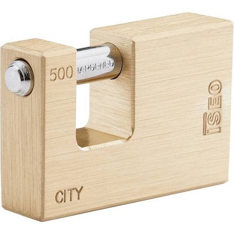 ISEO P740 LUCCHETTO CITY P/SERRANDA 55MM OTTONE