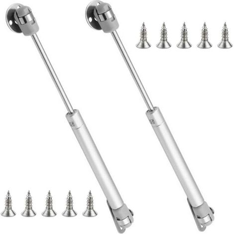 Ensemble de 2 amortisseurs à gaz 100N / 10kg, amortisseurs à gaz, support d'ascenseur, amortisseurs à gaz, support de couvercle, support du couvercle à fermeture douce, amortisseurs de (1/5)