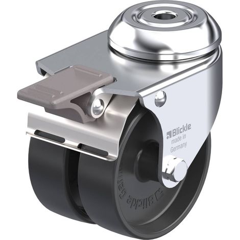 Blickle 285320 LMDA-POA 75G-FI Ruota girevole doppia Diametro ruota: 75 mm Capacità di carico (max.): 100 kg 1 pz. (1/3)