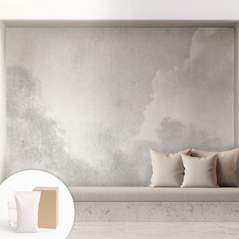 Papier peint intissé décoratif pour salon chambre et cuisine Facile à poser avec colle Nuages subtils 208x146 cm (1/5)