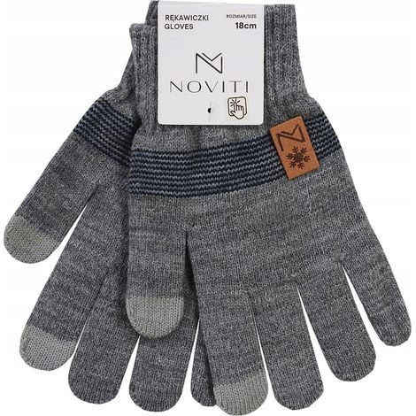 Fünffingerhandschuhe für Jungen, gestrickt, isoliert, 16 cm, Größe 6-8, V032ę
