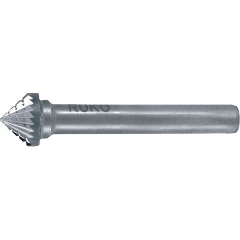 RUKO fraise rotative en carbure KSK Ø 6 mm longueur de tête 3 mm Ø de queue 6 mm denture KVZ 4 - 116228