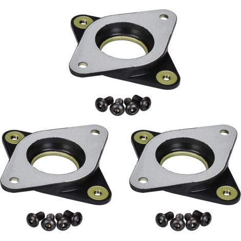 AMXCNOY 3Dman Nema17 Stahl- und Gummi-Schwingungsdämpfer mit M3-Schrauben für CNC-3D-Drucker, CR-10, 3er-Pack (1/4)