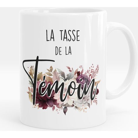 Mug - Tasse personnalisée - La tasse de la témoin - Mug Rose (1/5)