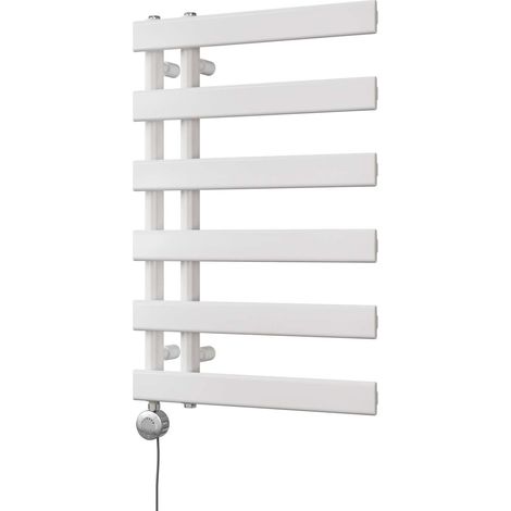 Agar - White Electric Towel Rail H748mm x W500mm 300w Thermostatic (1/3)