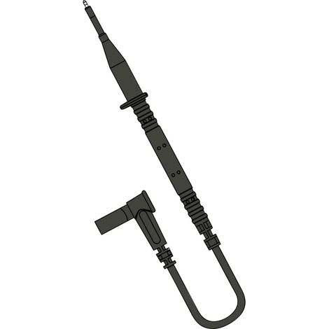 Chauvin Arnoux Messleitung 4 mm Sicherheits-Stecker 4 mm Sicherheits-Buchse 0.85 m Schwarz 1 Set