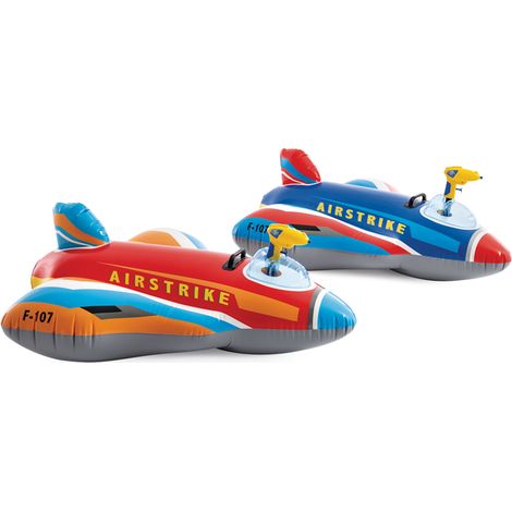 Cavalcabile Gonfiabile a Forma di Aereo con Pistola ad Acqua 1.17m x 1.04m Colori Assortiti INTEX