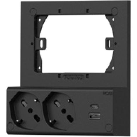 Modulo presa schuko doppia usb rosi - rs94137