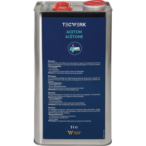 Acétone bidon 5l TECWERK (1/4)