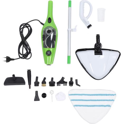 Balai vapeur avec réservoir d'eau de 350 ml, serpillère vapeur haute température multi-usages pour canapé, fenêtre, cuisine, salle de bain, prise UE 220-240 V (1/5)