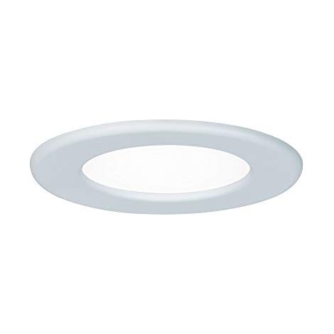 Paulmann 92058 Pannello da Incasso Rotondo, 6 W, 4000 K, Pannello Led Bianco Neutro, Ip44 , Lampadina Inclusa, In Plastica, 6 W (1/4)