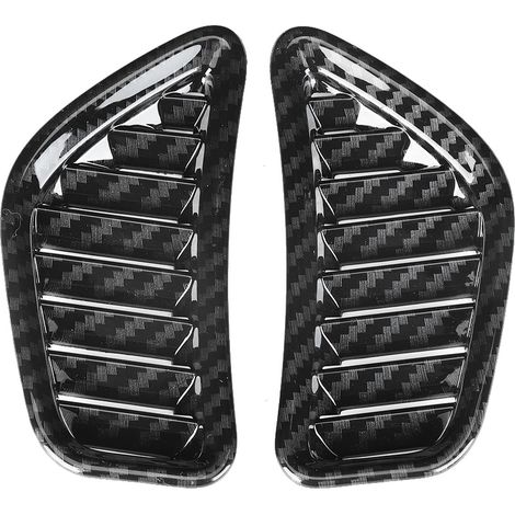 Cadre de prise d'air supérieure avant en deux parties avec motif fibre de carbone pour Toyota Prius hatchback 2019-2020 (1/5)