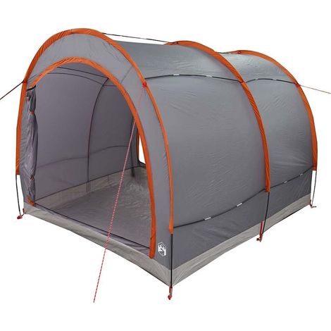 Tente de rangement pour vélos Gris et orange 256 x 222 x 182 cm (1/5)