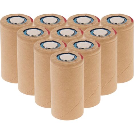 10 Stück Panasonic Akku Sub-C 1,2V 3000mAh PBK300SCEY1 Pappmantel (1/5)