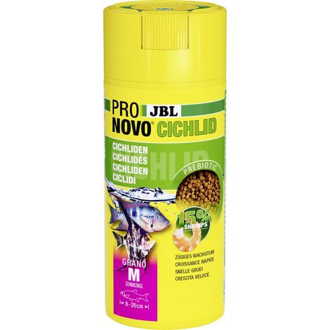 JBL Fischfutter Pronovo Cichlid Grano M Fischfuttergranulat 250 ml Granulat