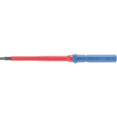 Wera Kraftform Kompakt VDE 64 i 3,0 x 157 mm TIE Elektriker Innen-Sechskant Wechselklinge 3.0 mm