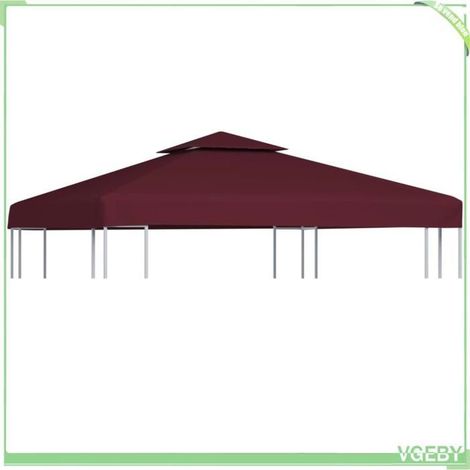 Toile supérieure - FAFEICY - 44757 - Bordeaux - 3 x 3 m - 310 g/m² PVC imperméable (1/5)