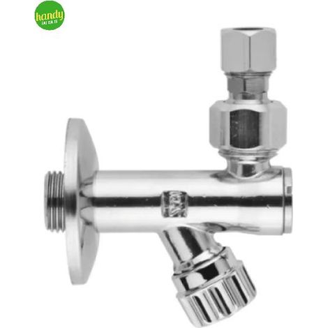 Rubinetto Sottolavabo Ambra Water a Vitone in Ottone Cromatocon Filtro e Snodo 1/2"