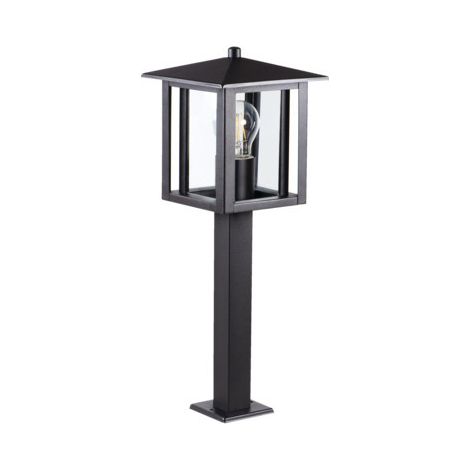 Borne lumineuse jardin 50 cm noire E27 15W Kanlux Selto (1/4)
