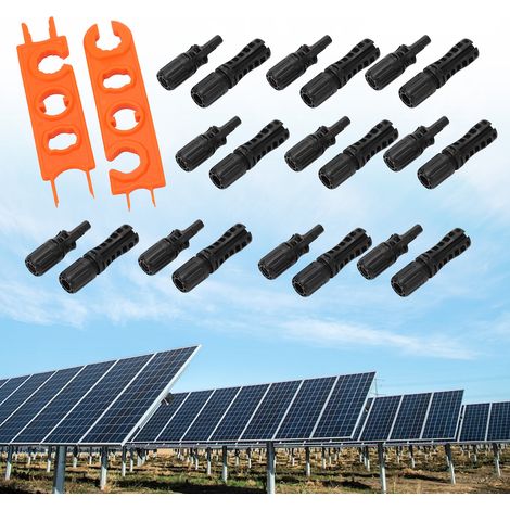 10 Sätze 1500-V-Photovoltaikkabel, MC4-Photovoltaikstecker und Schraubenschlüssel (1/5)