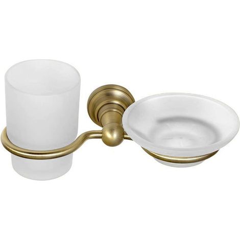 Sapho Diamond - Portasapone, vetro, bronzo 1318-04 (1/3)