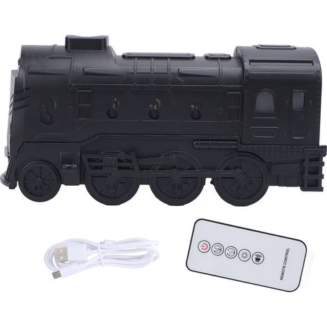 Humidificateur diffuseur d'aromathérapie avec lumière 300ml ABS rétro Train huile essentielle télécommande pour chambre bureau Type 1 (1/5)