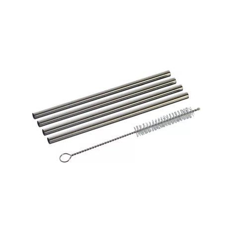 4 x pailles inox - 13cm