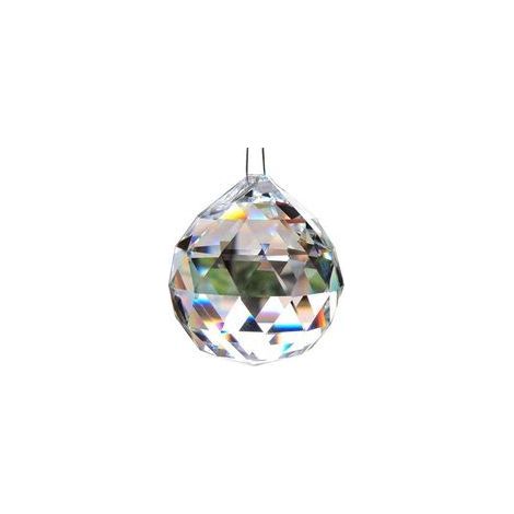 60 mm grande boule de cristal en verre clair boule de cristal boule de verre prisme pendentif arc-en-ciel cristal lustre pièces de cristal - mariage. fête. décoration de table de fête-Fei Yu (1/4)