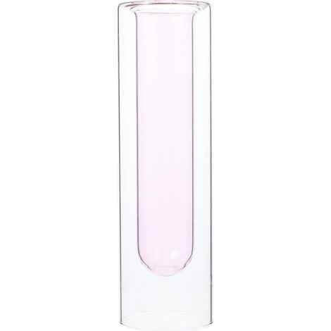 Vase à Tube à Essai en Verre Créatif Double Couche pour Décoration Maison et Bureau, pour Plantes et Fleurs, Design Élégant et Fonctionnel (1/5)