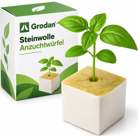 Steinwolle Anzuchtwürfel 15 x 15 x 14,2 cm Pflanzenanzucht Hydroponik Wurzelwürfel