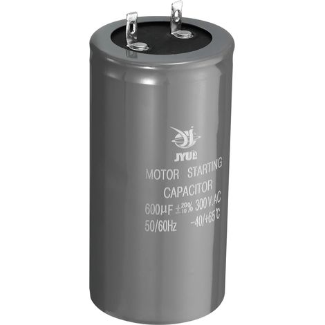 Moteur Démarrage Condensateur, 600uf 300V 50/60HZ CD60 Fonctionnement Condensateur Démarrage Condensateur pour Air Climatiseurs, Électrique Moteur Démarrage Courant (1/5)