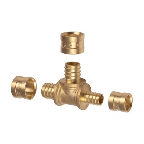 Raccord PER en T réduit à glissement - diamètre 16 - 12 - 20 mm - PB tub