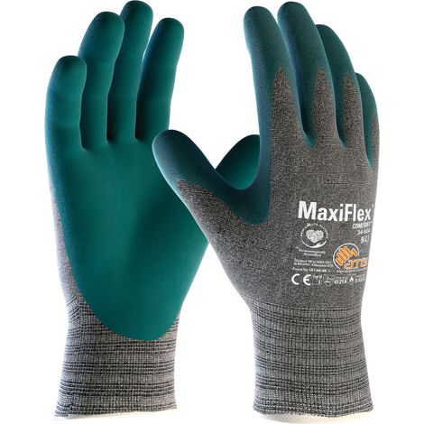 Guanti da lavoro ATG MaxiFlex 34-924 Comfort - 7 (S) - Verde