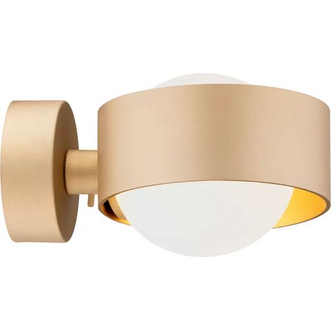 [GEBRAUCHT] B-Ware Euluna Wandleuchte Mado Opalglas/Messing Einflammig Wandlampe Lampe Leuchte Spot