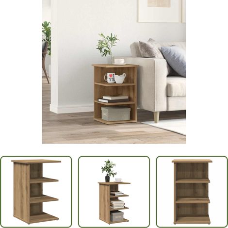 Holzsideboard - Sideboard Artisan-Eiche 35x35x55 cm Holzwerkstoff (1/5)
