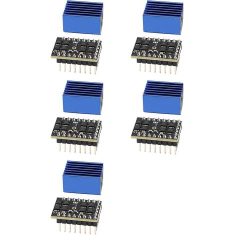 5x TMC5160 Schrittmotortreiber Step Stick SPI Leiser 60V Motortreiber Hochleistungs-3D-Druckerteile (1/5)