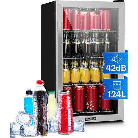 Beersafe 4XL refrigerator 124 litres 4 shelves panorama glass door stainless steel (1/5)