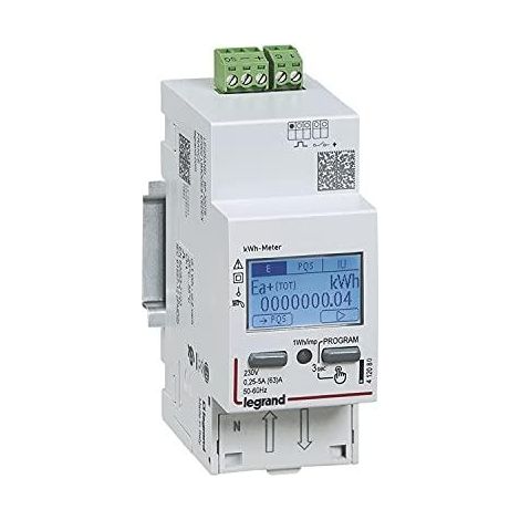 Legrand 412082 Contatore di energia Monofase Neutro 63A