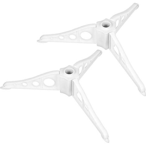 supports pour sapin de Noël artificiel, base pour faux sapin, support pour poteau de sapin.-15.00X6.00X1.00CM-White (1/4)