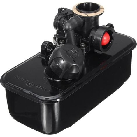 Carburateur - Briggs & Stratton - 494406 - Réservoir de carburant - Tondeuse à gazon - Noir/Rouge (1/4)