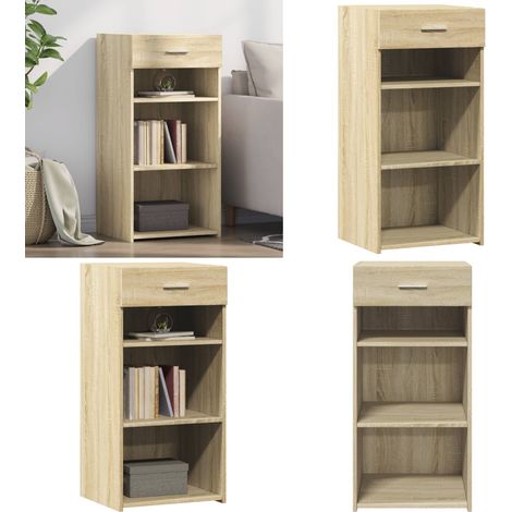 Sideboard Sonoma-Eiche 45x42,5x93 cm Holzwerkstoff - Schreibtisch - Wohnzimmer Dekoration - Holz Sideboard - Regal - Aufbewahrungsschrank - Home & Living (1/5)